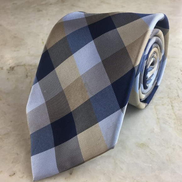 TOMMY HILFIGER SILK PLAID TIE - Picture 7 of 8